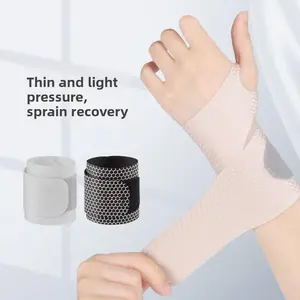 Wrist Brace Support for Sprains Ultra-Comfortable Nylon Sleeve for Men Women Basketball Badminton Tendon Relief Joint Protection Sports Gear Healthcare Tool Girl Powder Single