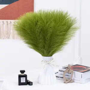 10pcs/20pcs Nordic Style Artificial Reed Decorations, Home Decoration for Dining Table, Living Room, Vase Flowers, Holiday Decor, Faux Silk Flowers