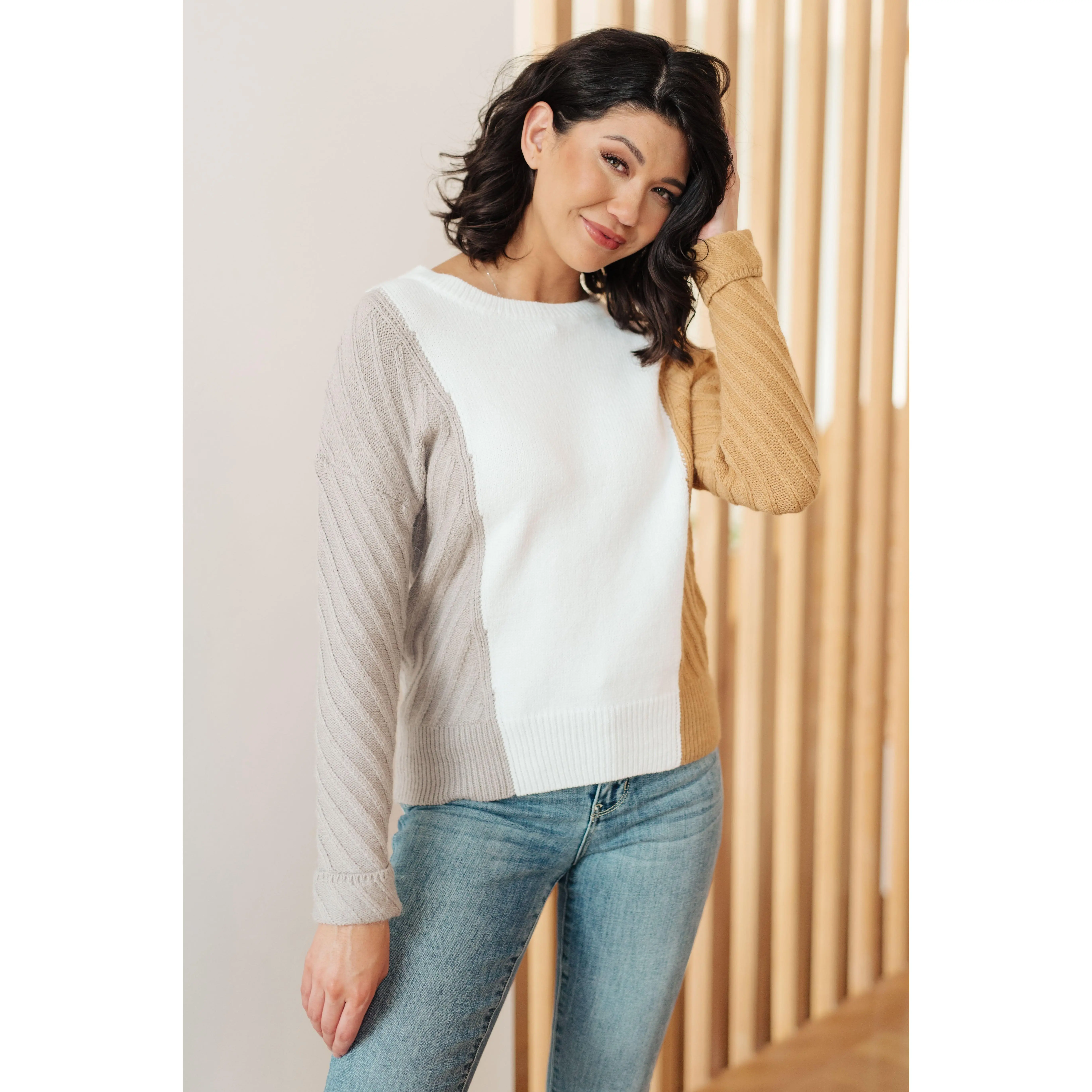 This, That, and the Other Color Block Sweater