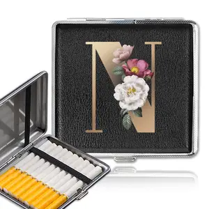 PU Smoke Organizer Case, Durable Cigarette Portable Box, Lightweight Waterproof Cigar Protector, Moisture-Proof Leather Cover, Travel & Outdoor Use