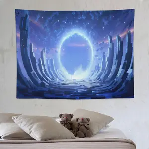 DailyNap Mysterious Aesthetic Universe Planet Tapestry – Soft, Breathable, Lightweight Wall Tapestry for Bedroom, Living Room, Dorms, Perfect Wall Hanging Gift for Students and Young Adults Decor Decorative Starry Sky Pattern Home Textile