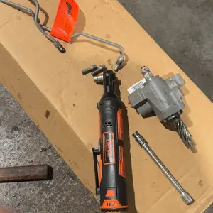 VEVOR 3/8" Cordless Electric Ratchet Wrench Set, TikTokShopBlackFriday, 12V 33 Ft lbs Power Ratchet Tool Kit, 45 Min Fast Charge, 2 Pack 2.0Ah Battery, Built in LED Light