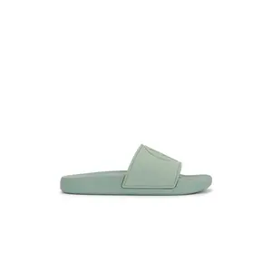 ANINE BING Isla Slides in Sea Foam Green