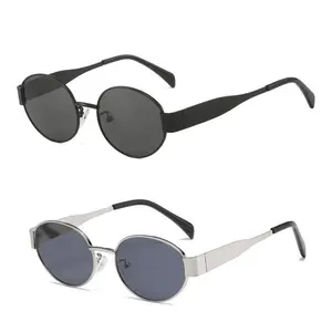 SUNVOES 2 pack  Retro Oval Sunglasses for Women Trendy Classic Shades UV400 Protection