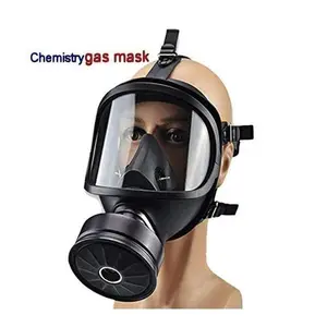 Tactical Full Face Respirator Mask with Activated Carbon Filter, Gas Mask for Survival, Nuclear & Chemical Protection, Dust & Vapors Shield, Protective Mask