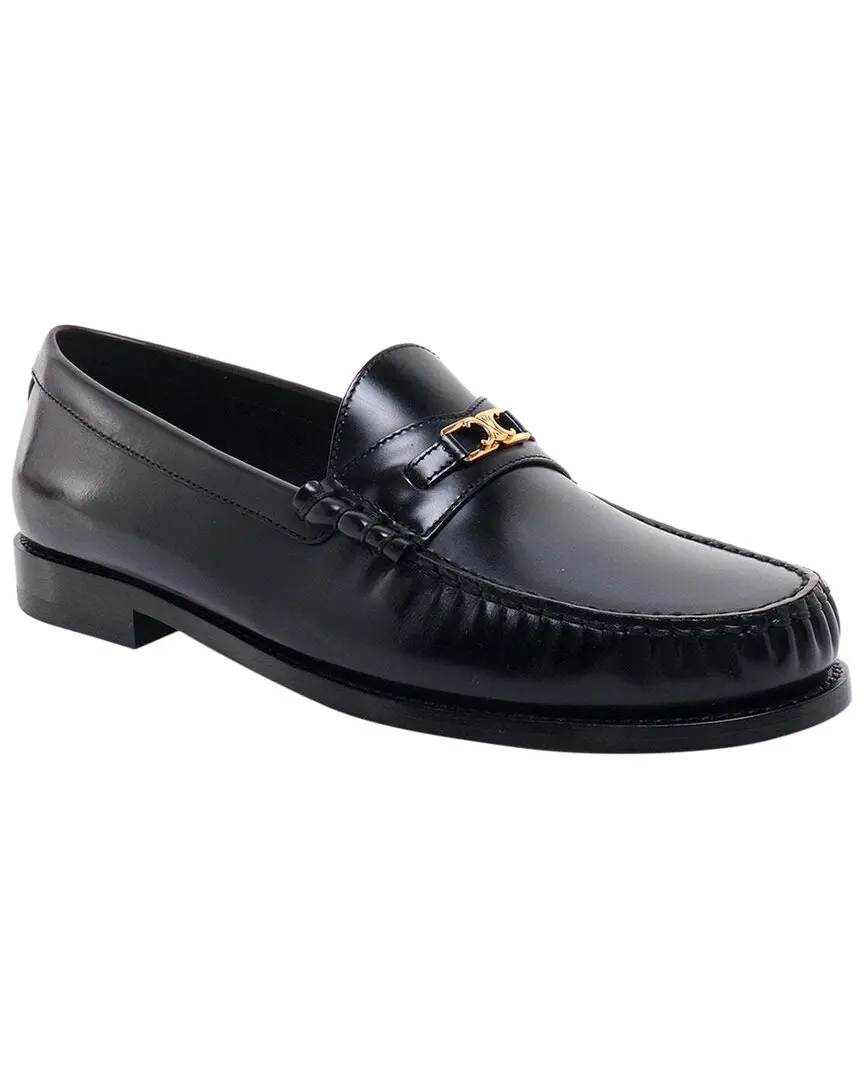 CELINE Luco Triomphe Leather Loafer