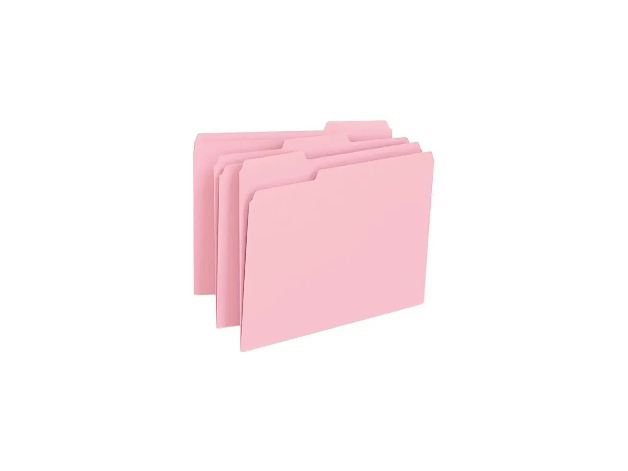 Smead 12643 File Folders, 1/3 Cut Top Tab, Letter, Pink, 100/Box Smead 12643 File Folders, 1/3 Cut Top Tab, Letter, Pink, 100/Box