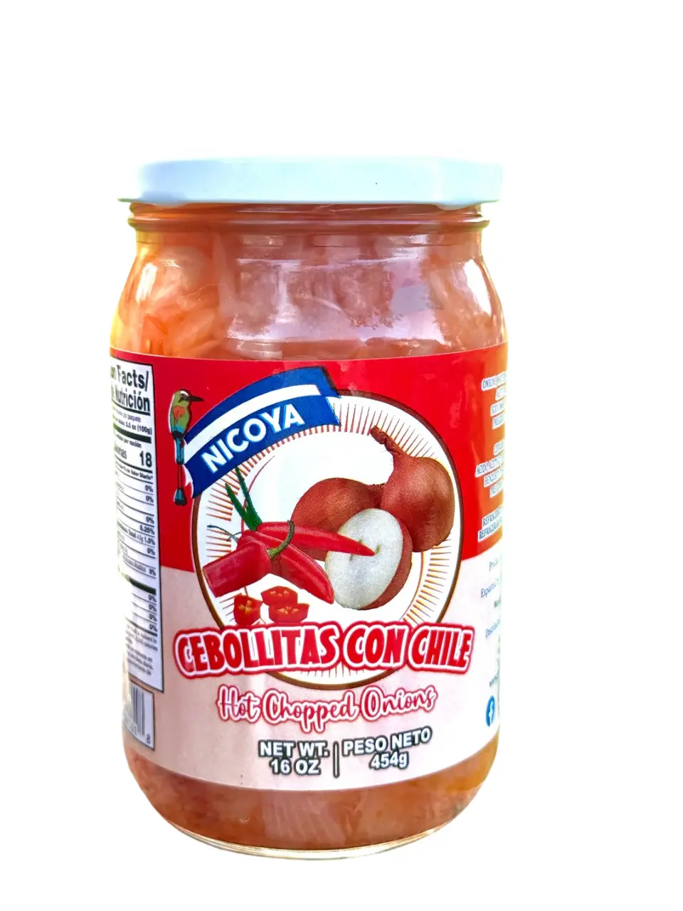 Cebollitas con Chile Nicoya 16oz ️ – Acompañante Picante Tradicional