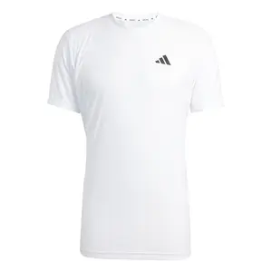 adidas Mens Freelift Pro Climacool+ Crew Neck Short Sleeve Tennis Casual Tops Casual Lightweight - White