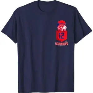 Kyle Schwarber Philadelphia Baseball Pocket Tee MLBPA T-Shirt