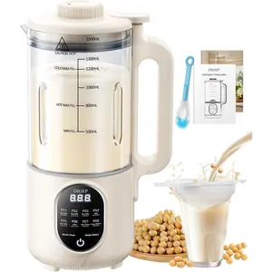 8 in 1 Automatic Soy Milk Maker with Delay Start Self Cleaning for Plant Based Non Dairy Beverages