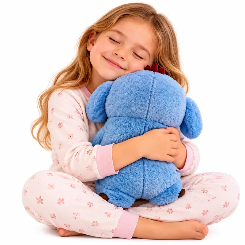 Breathing Electronic Pet Teddy Bear Plushie - Baby Toy with Realistic Breathing Action, Soothing Musical Tones, Lighted Features, Sleep Aid for Child's Playtime & Bedtime Routine Gift, Glow & Breathe Stuffed Animal