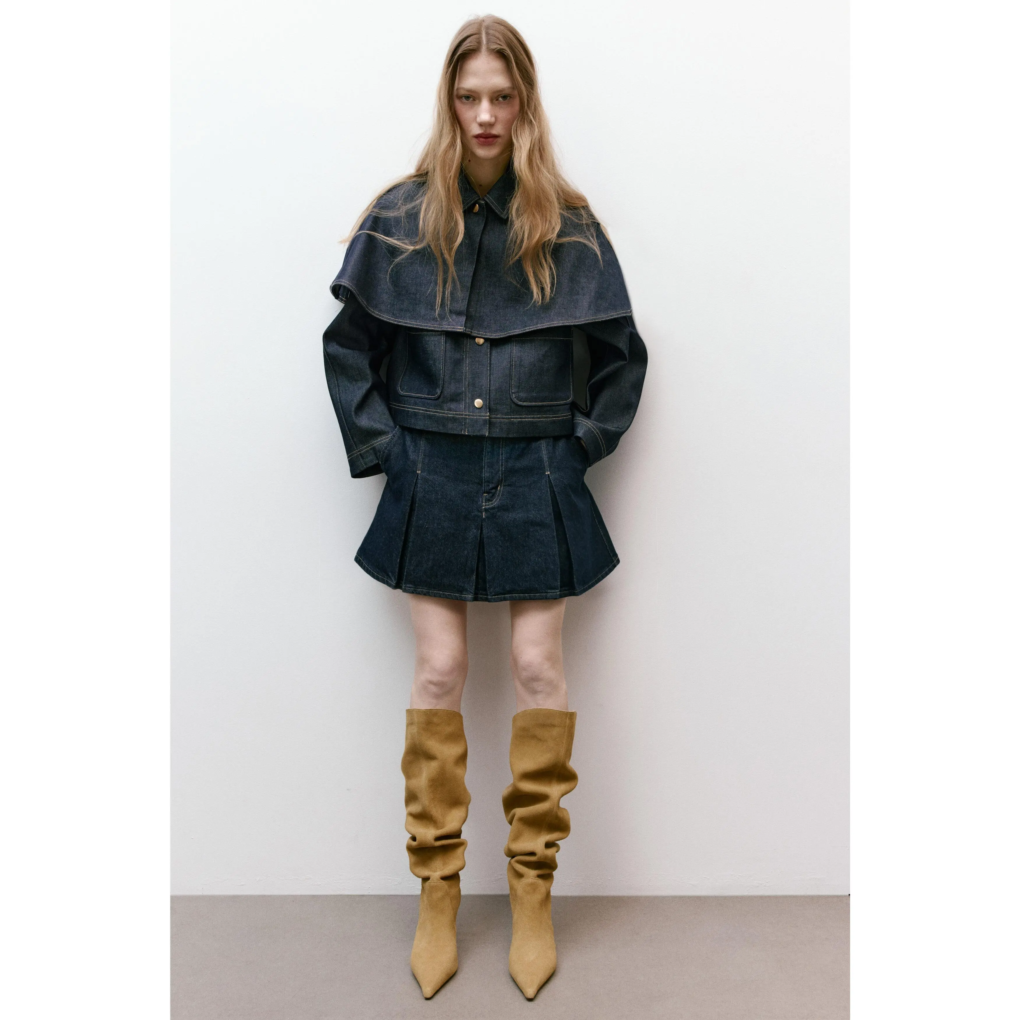 H&M Knee-high split suede boots