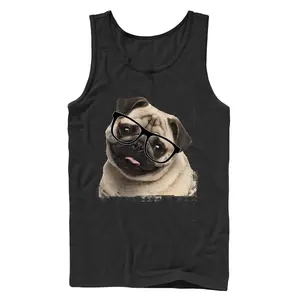Men's Lost Gods Pug Nerd Tank Top