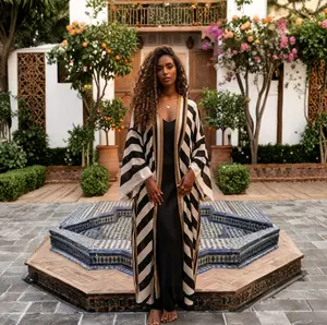 The Anatolia Striped Mediterranean Kimono