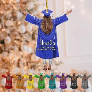 Personalized Graduation Ornament: Class of 2025 Keepsake