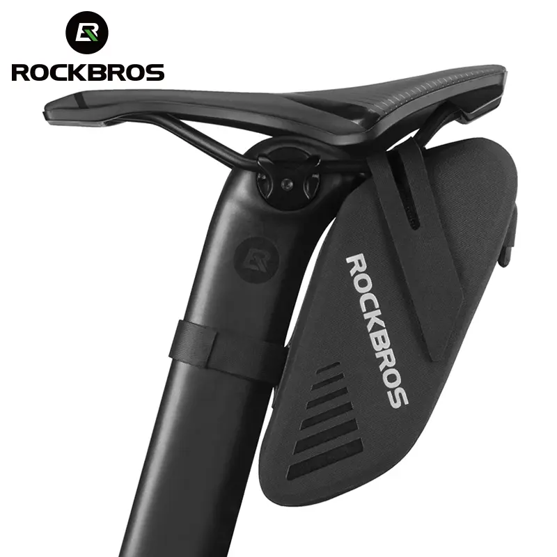 ROCKBROS Bike Bag, Waterproof 600D Polyester Top Tube and Saddle Pouch, Lightweight 0.6L Road Cycling Gear, Compact, Functional