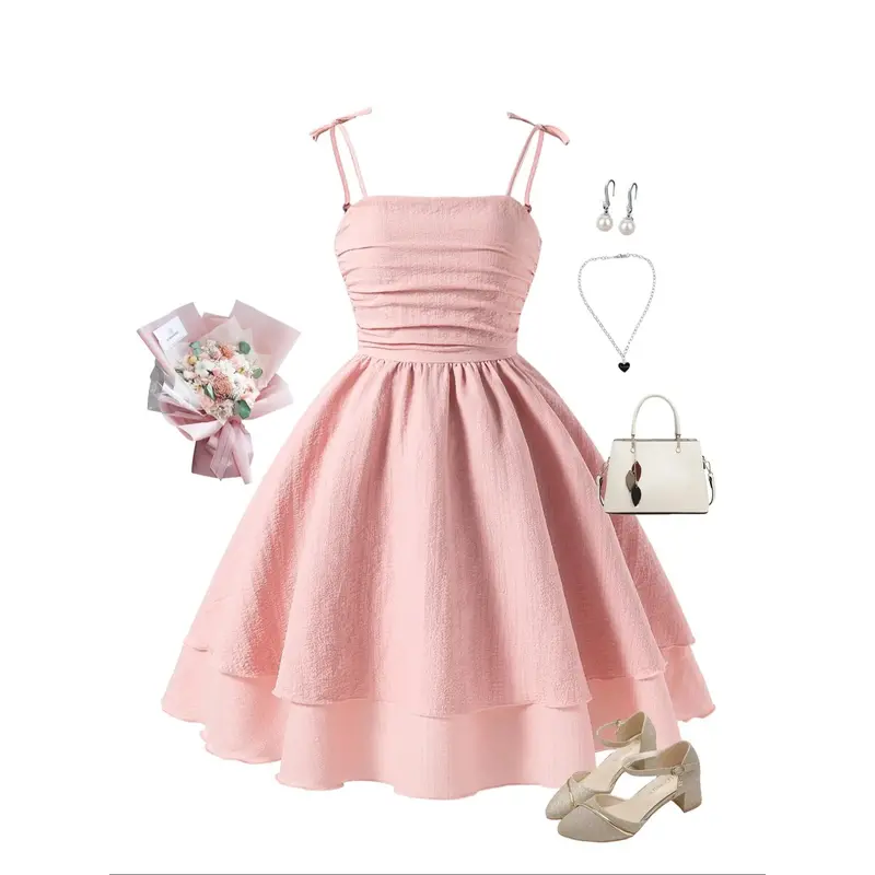 open lace back dress Luxury Princess Dress main image 1