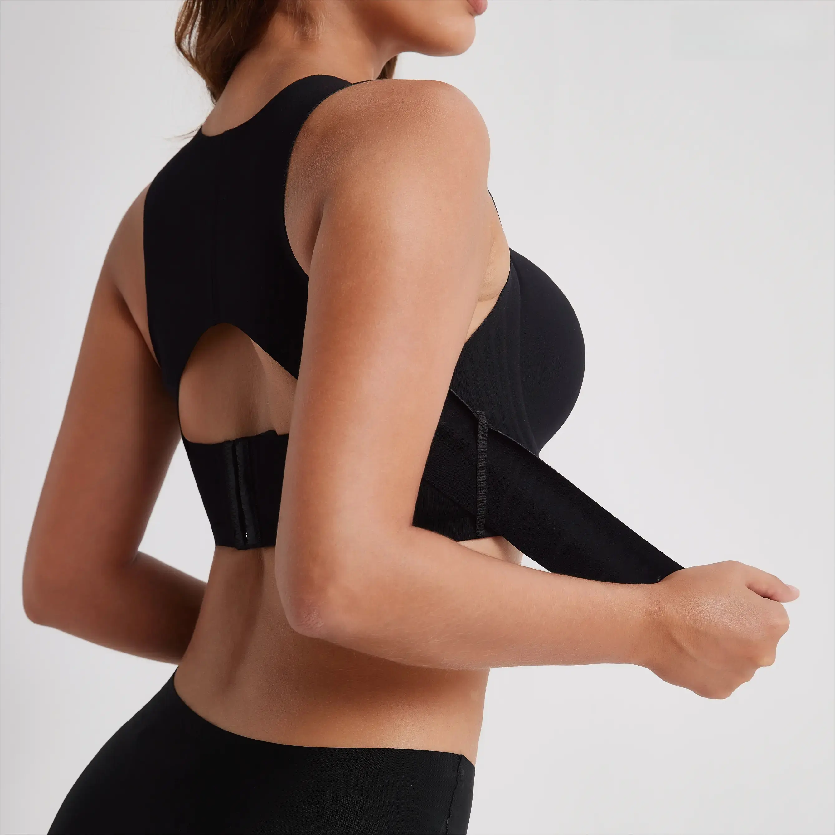 Posture Bra, women’s beige wireless bra, soft breathable non-removable molded cups, yoga fitness sportswear for gym and daily training,summer vibes bra Soft Comfy Bra Seamless Shaping Bras push up bra bras for women minimizer bra jelly bra,  fitness bra