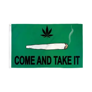 Come and Take It Spliff Flag 3x5ft Poly