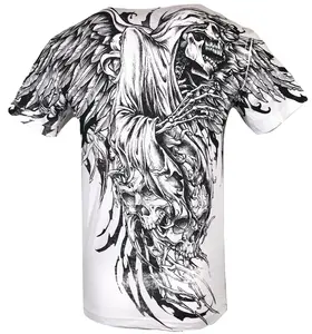 XTREME COUTURE by AFFLICTION Men's T-Shirt SORROW Skull Biker MMA S-5X Shortsleeve Cotton
