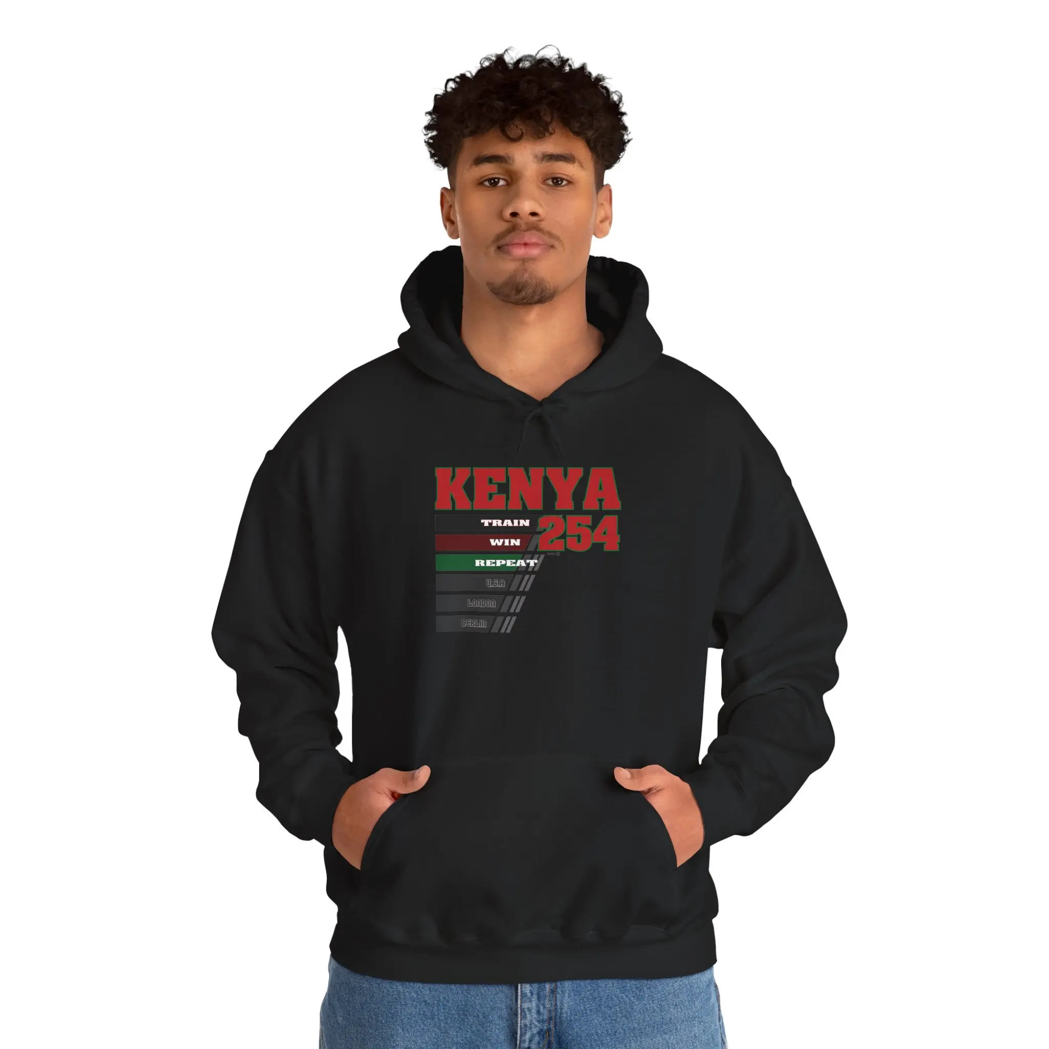 Kenya 254 Area Code Hoodie | Kenya Number 254 Pullover