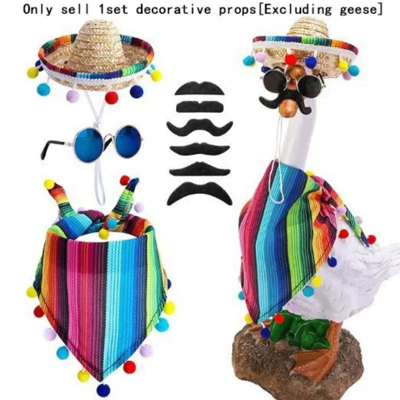 23-Inch Duck Decoration Doll Costume Set, Party Dress-Up Accessories, Complete Without Duck Body, Fun Carnival Attire, Doll Clothing Set