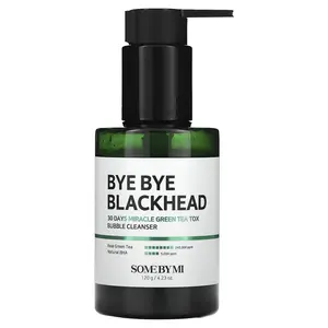 SOME BY MI Bye Bye Blackhead 30 Days Miracle Green Tea Tox Bubble Cleanser, 4.23 oz (120 g)