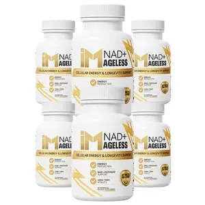 IM NAD+ Ageless - 6 Bottles | Cellular Energy & Longevity Support | Dual-Action NAD+ Formula | Daily Energy & Vitality Capsules
