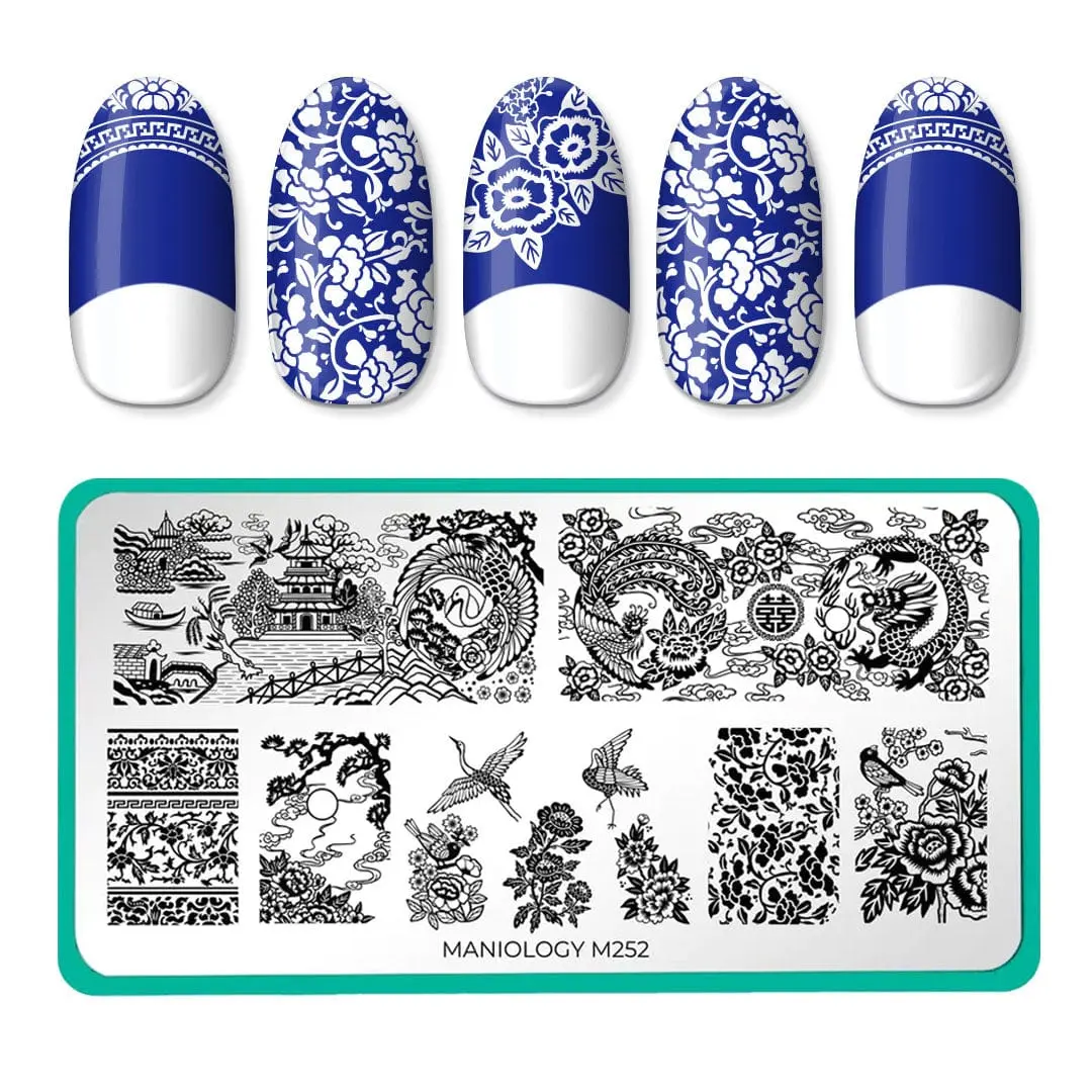 Porcelain (m252) - Nail Stamping Plate Porcelain (m252) - Nail Stamping Plate