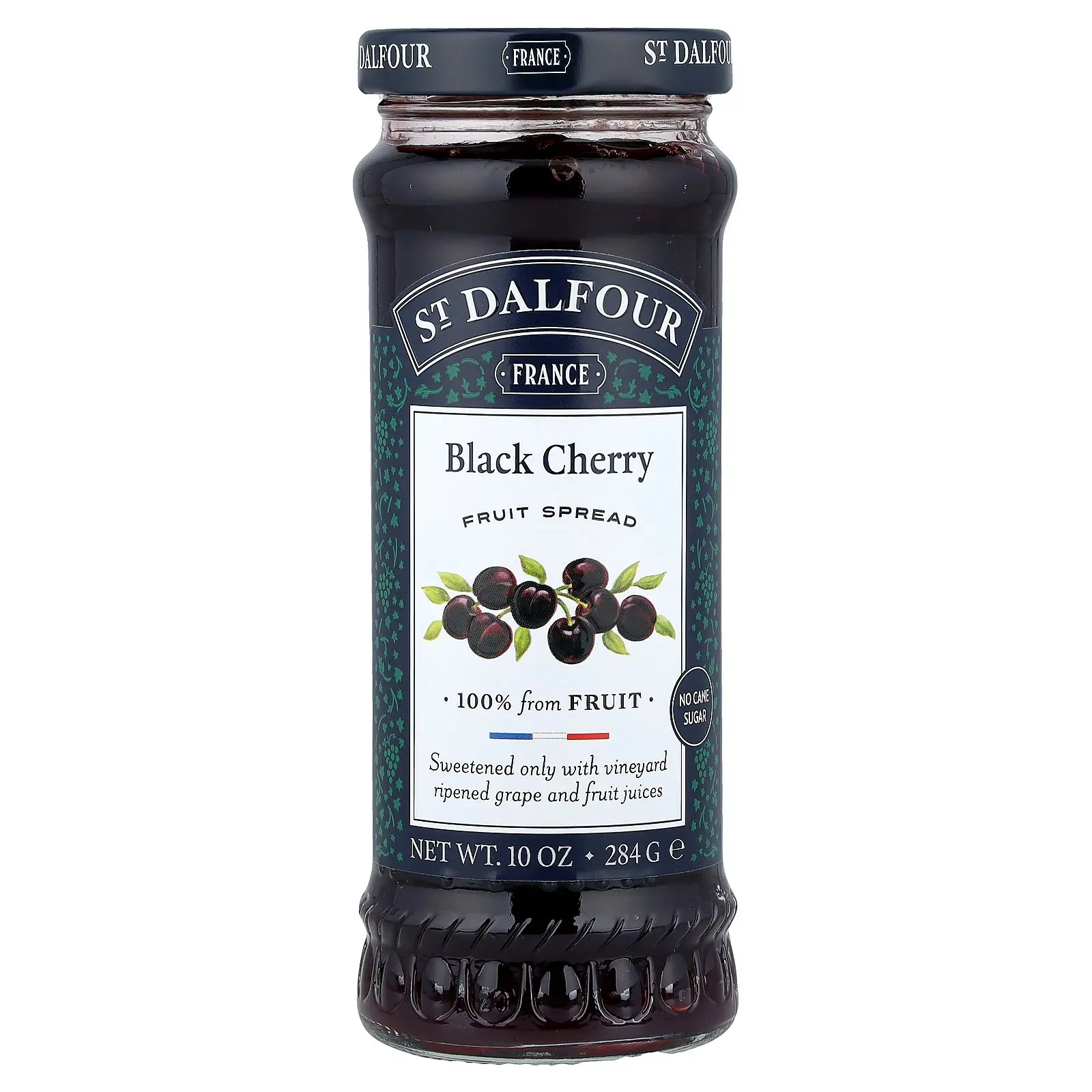 St. Dalfour Black Cherry Fruit Spread, 10 oz (284 g)