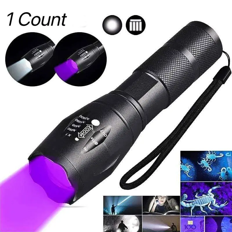 Wild Bright USB Rechargeable LED Flashlight, Portable Camping Flashlight, 2-In-1 & Light, High Lumen, Waterproof, Adjustable Focus, Camping Gear