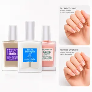 LOVCARRIE 3-Piece Nail Strengthener Set - Quick-Drying Formula, Ideal for Soft or Brittle Nails, Suitable for At-Home Manicure Care