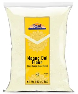 Rani Moong Flour (Mung Bean Flour, Green Gram Flour) 28oz (1.75lbs) 800g ~ All Natural | Vegan | Gluten Friendly | NON-GMO | Kosher | Indian Origin