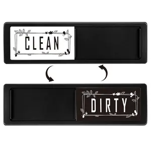 Luxury Slide Cover Dishwasher Status Indicator, Easy Switch Clean/dirty, Marble Pattern, No Drilling, Multiple Colors, Kitchen Essential