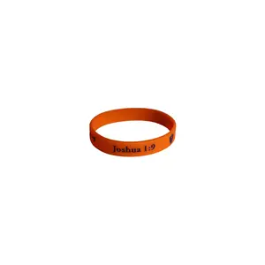 Joshua 1:9 Be Strong & Courageous Rubber Bracelet