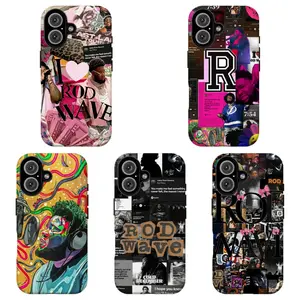 FL-R0d Wave Collage Aesthetic Phone Case, Rapper Fan Art Cover For iPhone 11 12 13 14 15 16 17 Air Pro Max for Samsung S26 S25 S24 S23 S22 S21 Case,Gift for her/him