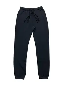 2022 Style Men's All Black Unisex Menswear Cuffed Sweatpants, Oversized Relaxed-Fit Easy Contemporary Cotton Men's Pants with Elastic Waist & Ankle Cuffs
