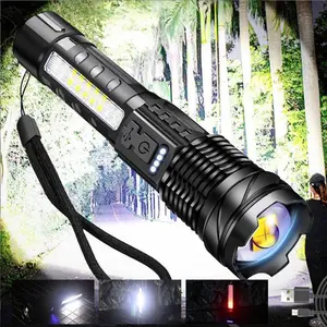 Super Bright 9900000LM LED Flashlight High Power Rechargeable Torch Camping Lamp