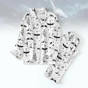 Dragon Pajama Set, Bookish Club Holiday Sleepwear, Matching Family Pajamas, Cozy Dragon Love PJs