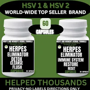 HELP REDUCE CONTAGIOUSNESS HSV TARGETED ADVANCED HERBAL FORMULA BORDERLINE- HIGH IgG- SPEEDY HEALING ADVANCED FORMULA 60 CAPSULES HERPES SPECIALIST MASTER HERBALIST  INTRACELLULAR LEVEL CLEANSING WILDCRAFTED ORGANIC NATURAL  TEA CAPSULES KIT