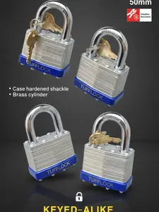 50mm 2inch Laminated Pad Locks Keyed the Same Alike
