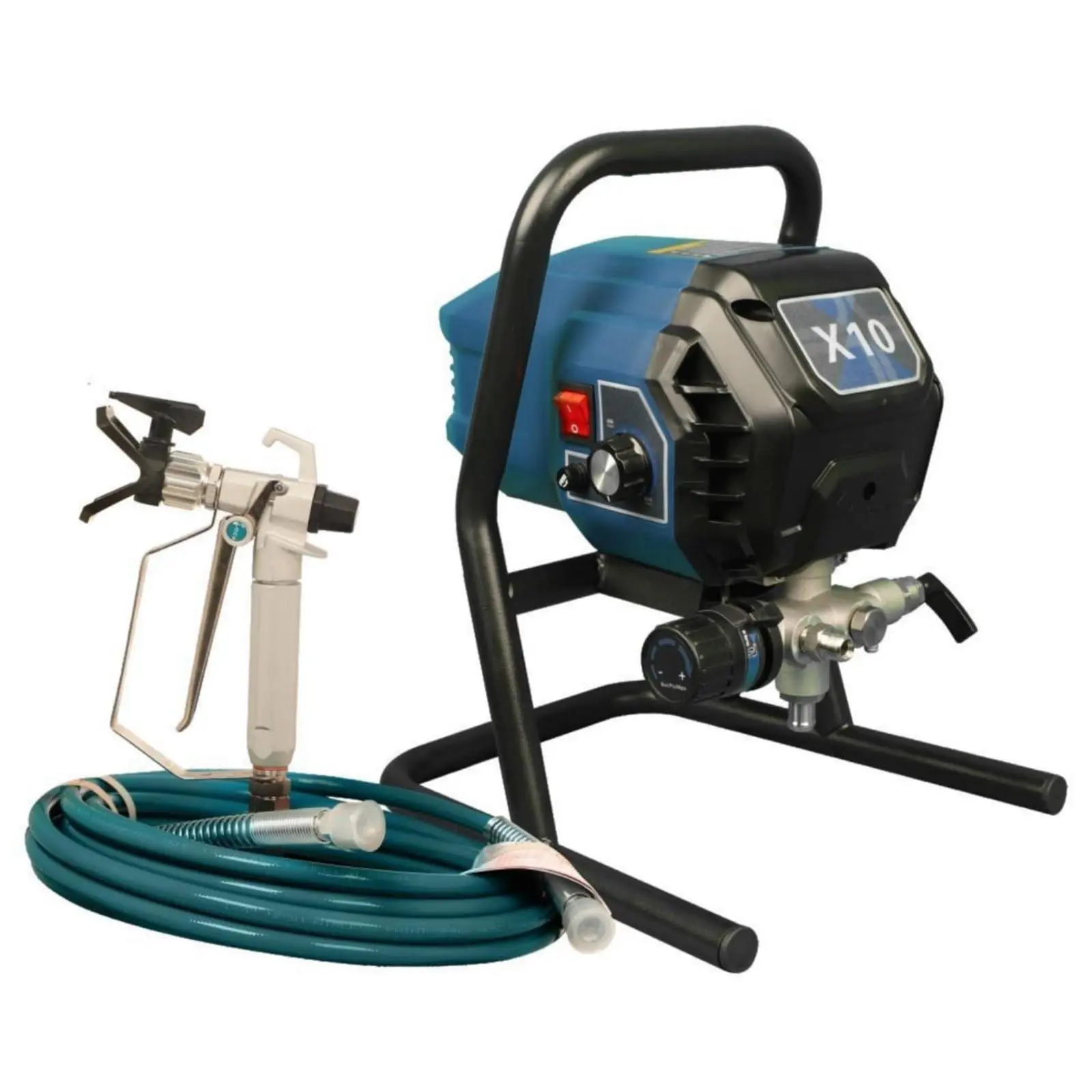 GARVEE 2900PSI Stand Airless Paint Sprayer, 700W High Efficiency Electric Airless Sprayer, 4 Modes & Stepless Control, 0.39GPM Handheld Paint Sprayer with Rod & Kits for Indoor/Outdoor DIY