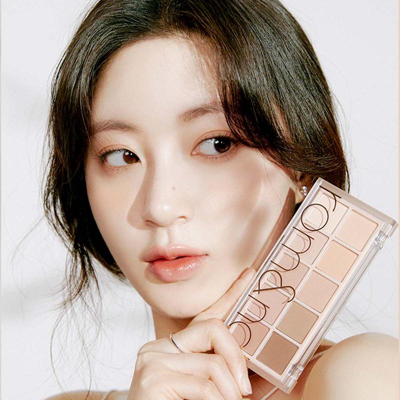 Rom&nd Secret Garden Eyeshadow Palette - 9 Colors for Accents & Layering, Matted Formula, Long-Lasting, Beige Shades, Perfect for Daily Wear