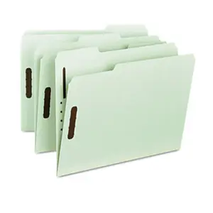 212 MAIN Recycled Board Fastener Accordion Folder - Letter Size, 1 in. Expanding File Folder, Gray-Green, 25 per Box, Office Supplies Paper Organizer