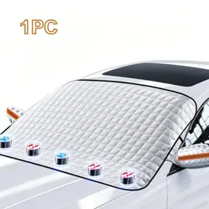 Magnetic Car Front Windshield Cover, Waterproof Dustproof Sunshade, Winter Snow Freeze Protection, All-Season Car Exterior Accessory