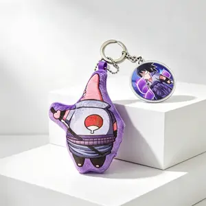 Naruto sound keychain plush stuffed doll DIY keychain toy gift pendant accessory for friends