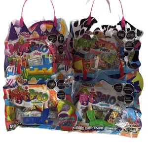 Mini Bolo Candy Bag. Assorted candy bag with a mix of candy and cookies. Each bag 120 grams . Ready for your birthday party! Candy bags