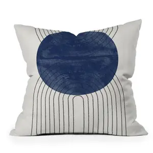 Deny Designs TMSbyNight Blue Perfect Balance 20"x20" Indoor Throw Pillow