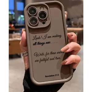 1PC Christian Revelation 21:5 All New Things Pattern Phone Case,Compatible with iPhone X/11/12/iPhone 13 Phone Case /14/15/16/17 Pro Max/Plus/Air & Samsung Galaxy,Military-grade drop protection, soft silicone, perfect gift for faith lovers.